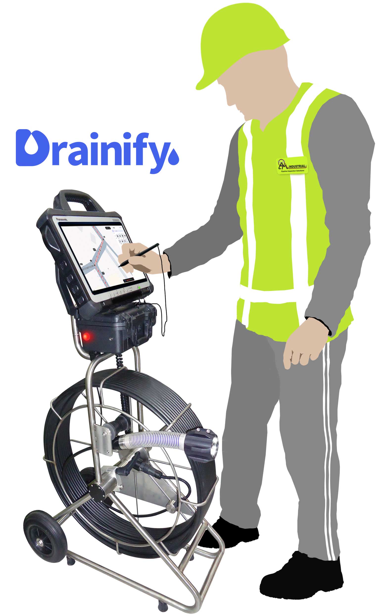 SC60 Push Rod with ToughBook formatted with Drainify