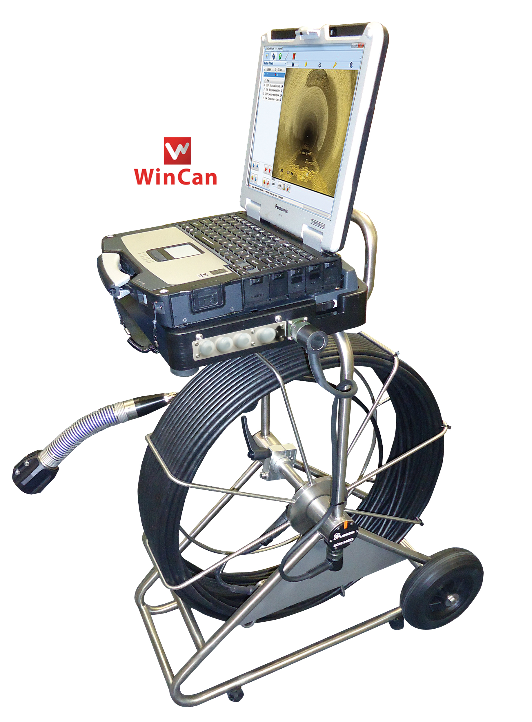 SC60 Push Rod with ToughBook formatted with WinCan