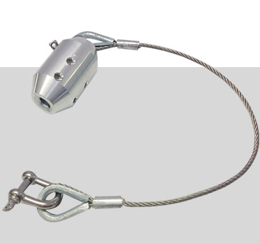 SP-CS Cable Strain Relief withwire bond and 2 D Shackles