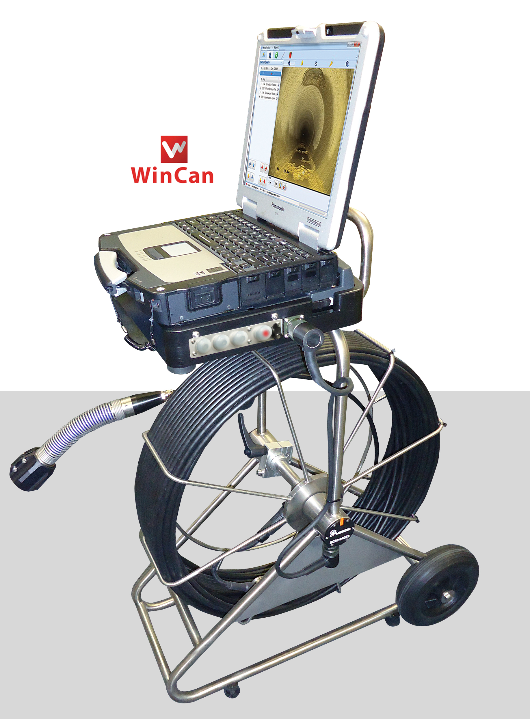 SC60 Push Rod with ToughBook formatted with WinCan