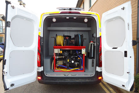Customised Inspection Van Equipped with Jetting Machine